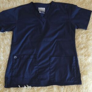 WonderWink Women's Navy Scrub Top, XS